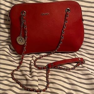 DKNY red bag